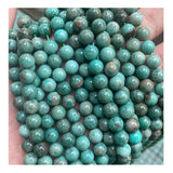 Green Turquoise Agate Beads 6mm 8mm 10mm Pick Size 15'' Round Loose Gemstone Bea