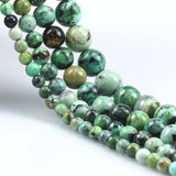 Green Variscite Beads 6-12MM Round Loose Beads 15 Inches