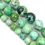 Natural Green Variscite Round Beads 6/8/10MM Strand Jewelry DIY Making