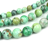 Natural Green Variscite Round Beads 6/8/10MM Strand Jewelry DIY Making
