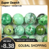 Natural Green Variscite Round Beads 6/8/10MM Strand Jewelry DIY Making