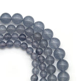 Grey Chalcedony Beads Strand 15'' 4/6/8/10/12mm