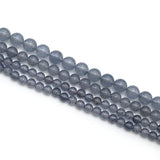 Grey Chalcedony Beads Strand 15'' 4/6/8/10/12mm
