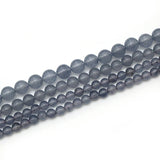 Grey Chalcedony Beads Strand 15'' 4/6/8/10/12mm