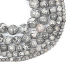 Grey Map Stone Earth Charm Beads 4/6/8/10/12 MM