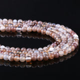 Grey Striped Agates Beading Round Loose Beads for DIY Jewelry Making