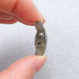 Natural Stone Labradorite Wolf Head Necklace Pendant