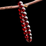 6-8mm Garnet Beads Bracelet Red Yoga Meditation Jewelry