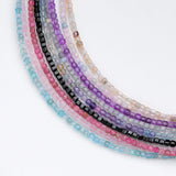 Spinel/Amethy Ketting 2.5MM 925 Sterling Silver Jewelry Choker for Femme