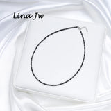 Spinel/Amethy Ketting 2.5MM 925 Sterling Silver Jewelry Choker for Femme