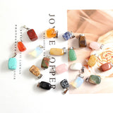 Natural Stone Healing Pendants Charms for Jewelry Making 50pcs/lot
