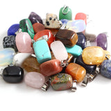 Natural Stone Healing Pendants Charms for Jewelry Making 50pcs/lot