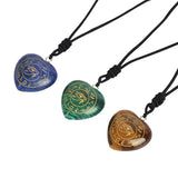 Egyptian Eye Of Horus Necklace Hand-Carved Natural Stone