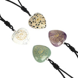Egyptian Eye Of Horus Necklace Hand-Carved Natural Stone