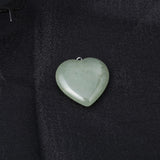 Natural Stone Heart Pendant Charms Amethysts Tiger Eye Pendant 30x30x10mm