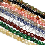 Heart Shape Faceted Natural Stone Beads for Jewelry Making DIY