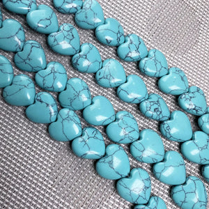 Natural Stone Heart Shape Beads for DIY Jewelry