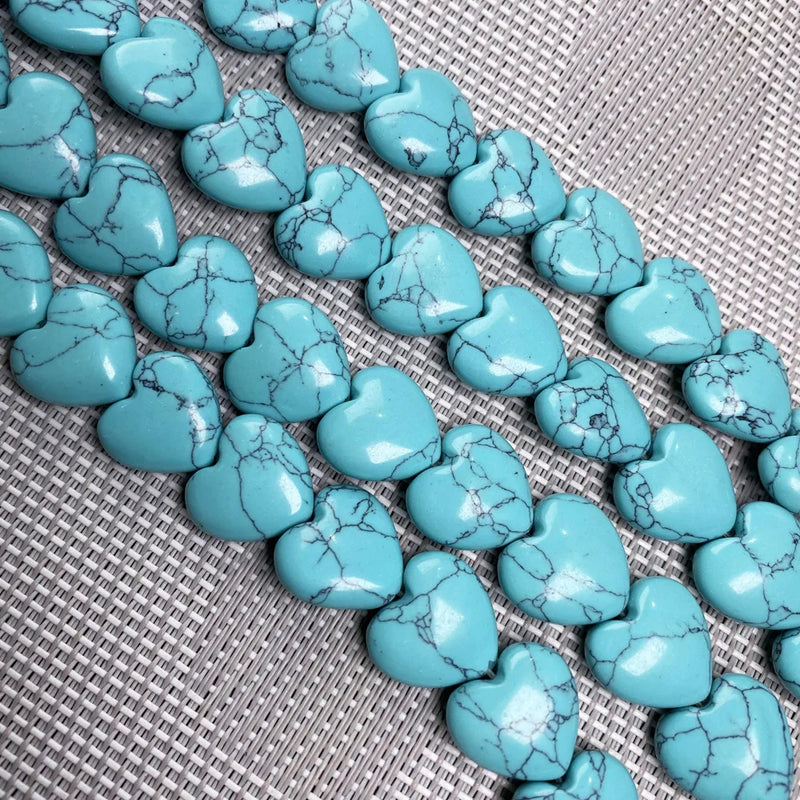 Natural Stone Heart Shape Beads for DIY Jewelry