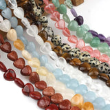 Natural Stone Heart Loose Beads Crystal String Bead for Jewelry Making DIY 10mm