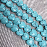 Natural Stone Heart Shape Beads for DIY Jewelry