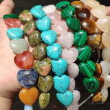 Heart Shape Natural Stone Beads for DIY Necklace Bracelet