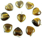 50pcs Heart-shaped Turquoises Quartz Charms Pendants for Jewelry Making