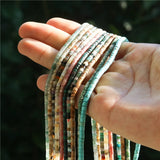 Natural Stone Heishi Beads 2x3MM for Jewelry Making