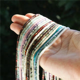 Natural Stone Heishi Beads 2x3MM for Jewelry Making