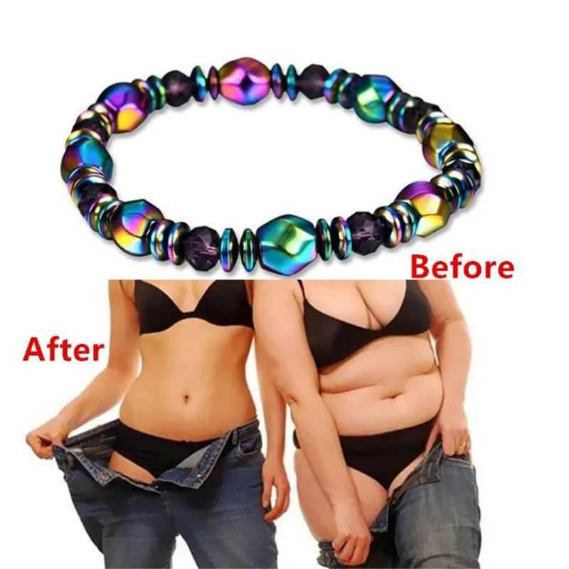 Vintage Hematite Metal Magnetic Therapy Bracelet for Arthritis Pain Relief