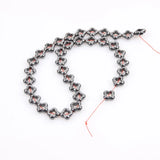 Natural Stone Hematite Flower Shaped Beads 6-10mm