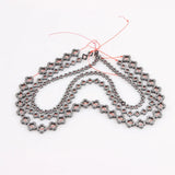 Natural Stone Hematite Flower Shaped Beads 6-10mm
