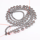 Natural Stone Hematite Flower Shaped Beads 6-10mm