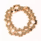 Natural Hematite Matte Cross Hole Crown Beads DIY Jewelry Making 8mm