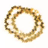 Natural Hematite Matte Cross Hole Crown Beads DIY Jewelry Making 8mm