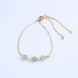 Natural Stone Hetian Jade Bead Bracelet Natural Pearl Woman Gemstone Jewelry