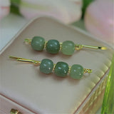 Hetian Jade Hair Clip Ancient Hong Kong Style Senior Female Jewelry