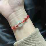 Hetian Jade Safe Buckle Hand Rope Bracelet Romantic Charm Jewelry