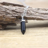 Hexagonal Point Pendant Necklace Crystal Quartz Fluorite Lapis