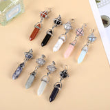 Rose Quartz Hexagon Charms Pendant for Reiki Healing
