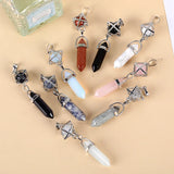 Rose Quartz Hexagon Charms Pendant for Reiki Healing