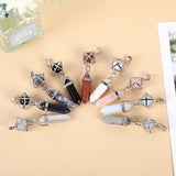 Rose Quartz Hexagon Charms Pendant for Reiki Healing
