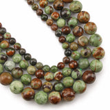 High Green Opal Round Spacer Beads 6-10mm 15 Inches