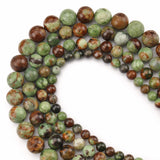 High Green Opal Round Spacer Beads 6-10mm 15 Inches