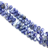 Natural Stone Horizontal Hole Faceted Beads 6x9mm