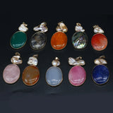 Agates Pendants Necklace Pendant for Jewelry Making DIY Necklace