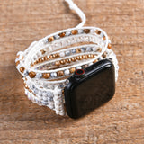 Howlite Smart Watch Strap 5X Wrap Vegan Rope Wristband Bracelet