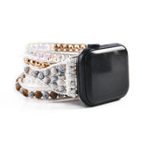 Howlite Smart Watch Strap 5X Wrap Vegan Rope Wristband Bracelet