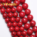 Howlite Turquoise Stone Beads 4mm-12mm Round Loose Beads for Jewelry Making