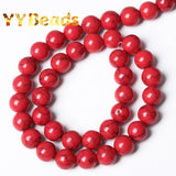 Howlite Turquoise Stone Beads 4mm-12mm Round Loose Beads for Jewelry Making