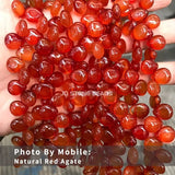 Natural Stone Agate Bead Water Drop Shape Crystal Jewelry Making DIY